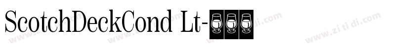 ScotchDeckCond Lt字体转换